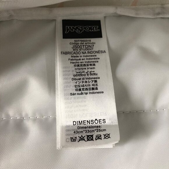 Jansport Rainbow Ice Cream Backpack Bookbag Student Bag Carry On Travel Novelty - Picture 11 of 13